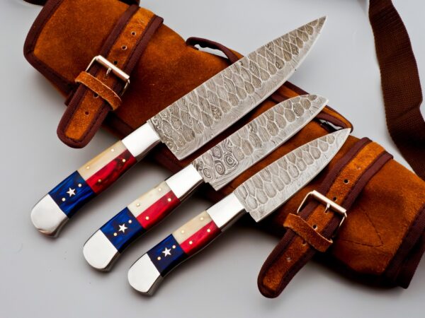 3-Piece Chef Knife Block Set