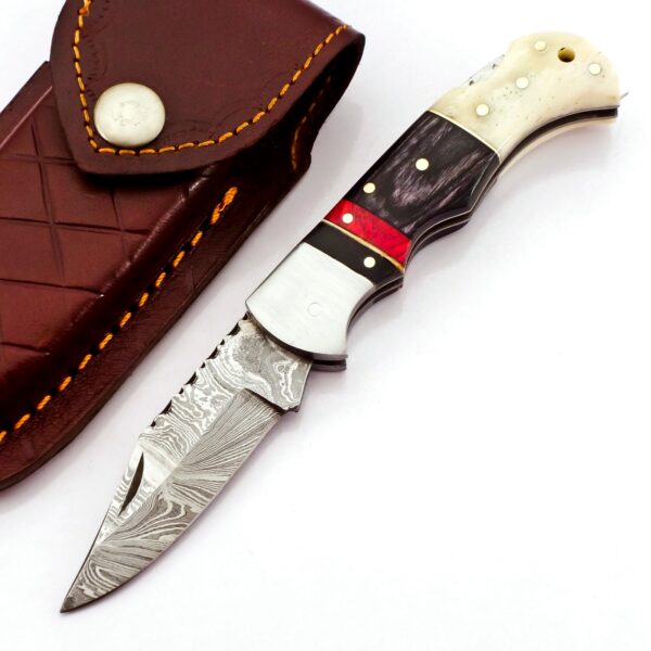 Damascus Steel Folding Knife
